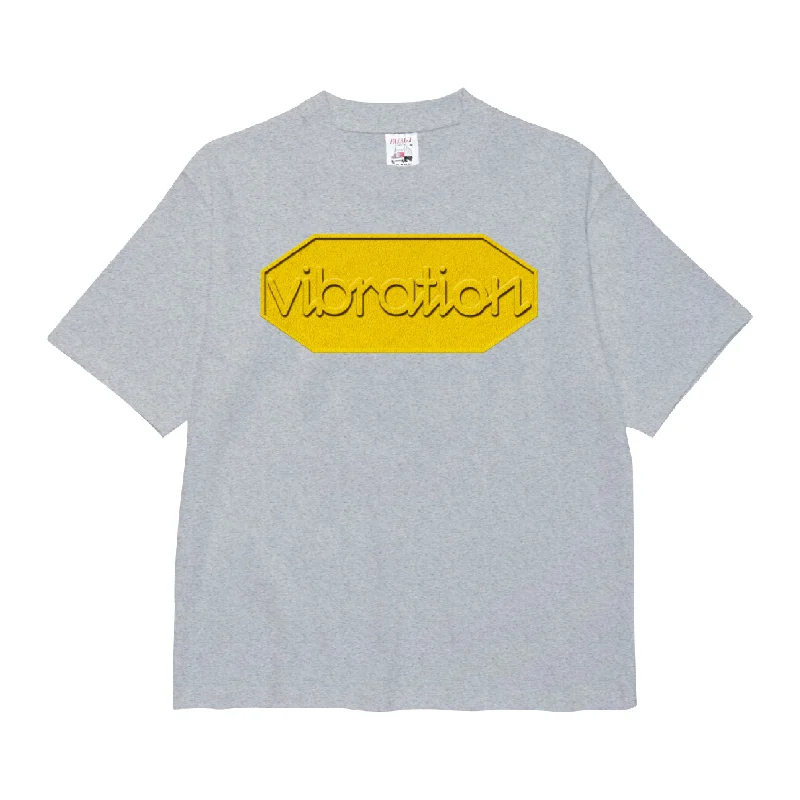 Men's classic style t-shirt-Vibration - Grey