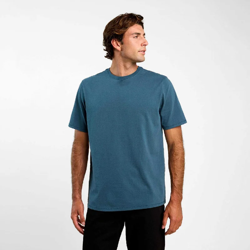 Men's street smart t-shirt-Vintage Cotton Men's Everyday T-Shirt | Ocean