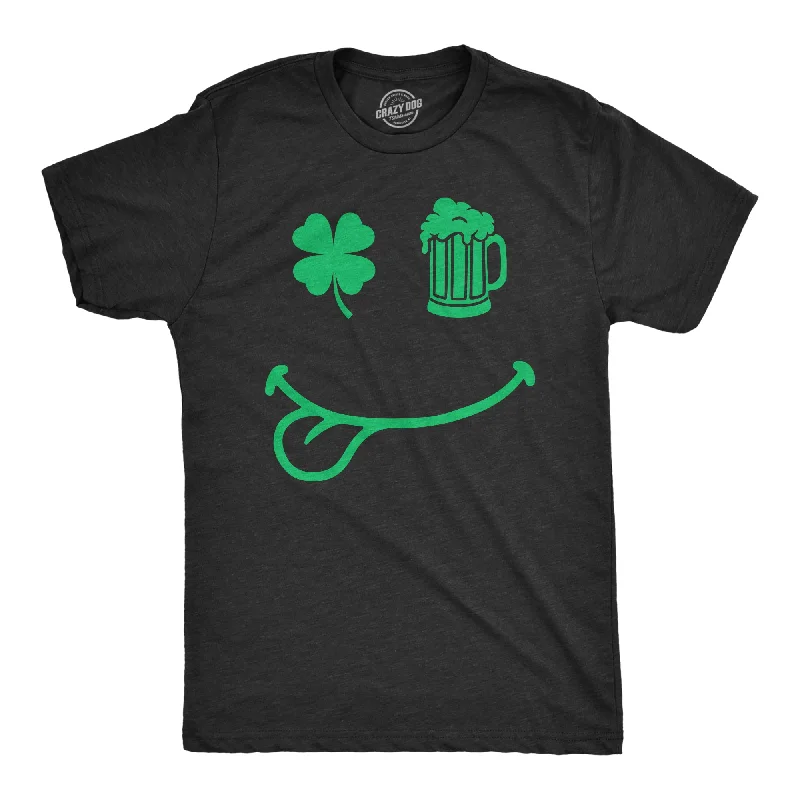 Men's tailored fit t-shirt-St Pat Smile Men's T Shirt