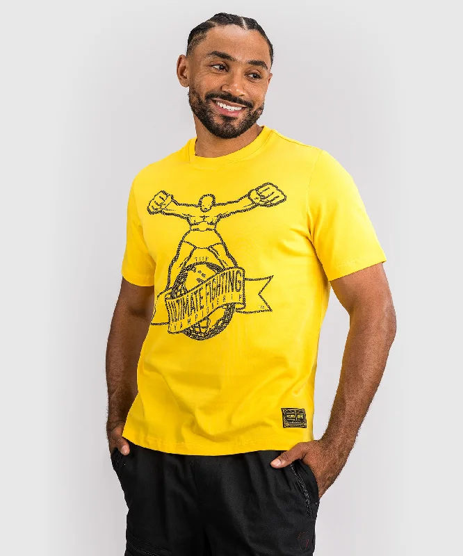 Men's travel-friendly t-shirt-UFC by Venum Ulti-Man T-Shirt - Yellow