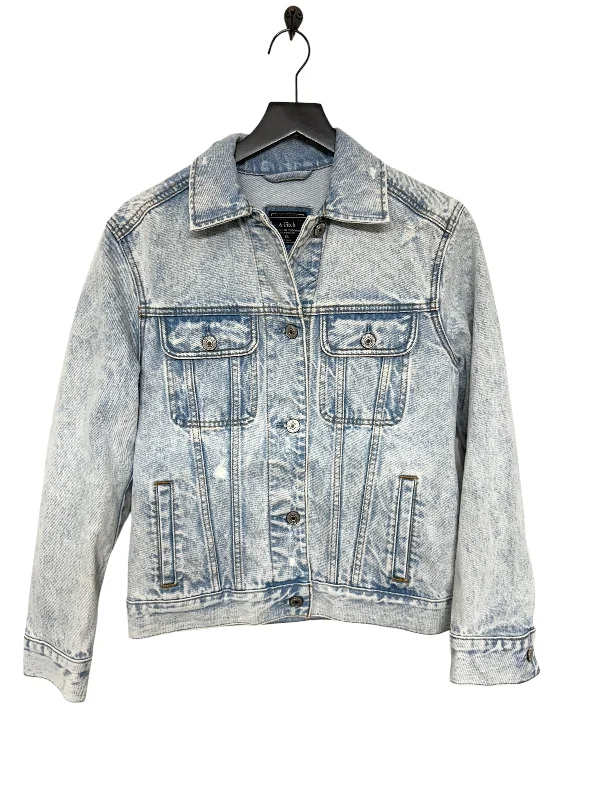 Men's adventure-ready jacket-Jacket Denim By Abercrombie And Fitch In Blue Denim, Size: Xs