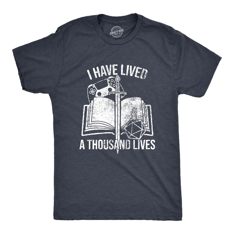 Men's innovative fabric t-shirt-I Have Lived A Thousand Lives Men's T Shirt