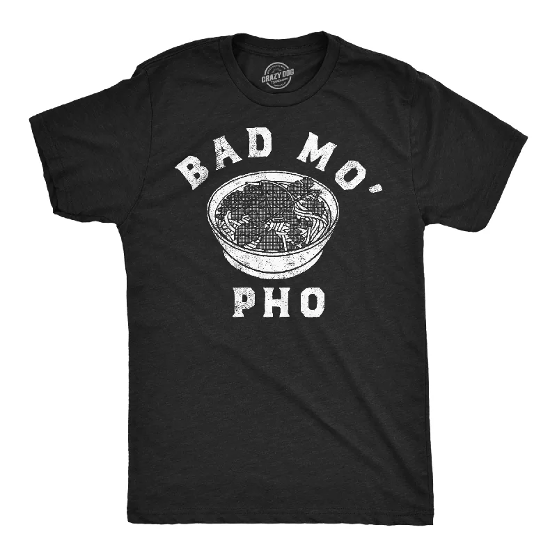 Men's high-neck t-shirt-Bad Mo Pho Men's T Shirt