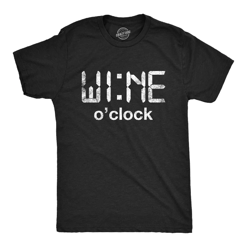 Men's quick-wicking t-shirt-Wine O Clock Men's T Shirt