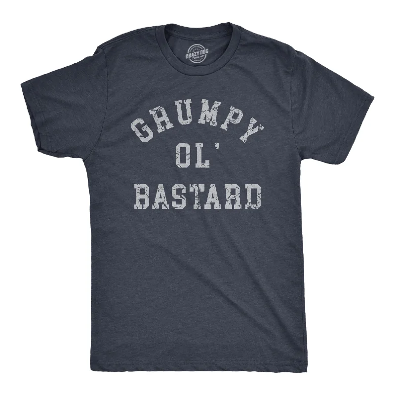 Men's travel-friendly t-shirt-Grumpy Ol Bastard Men's T Shirt