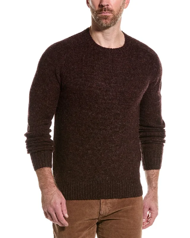 Men's urban sweater-Brooks Brothers Wool Crewneck Sweater