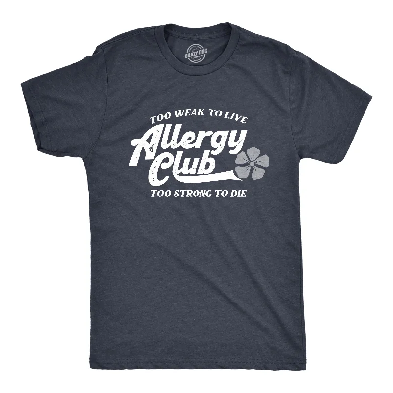 Men's soft hand feel t-shirt-Allergy Club Men's T Shirt