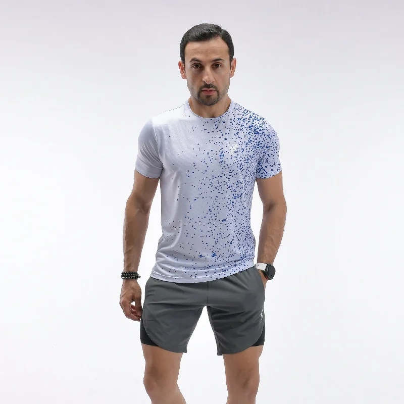 Men's recycled material t-shirt-Splash Running Aero Mesh Tee