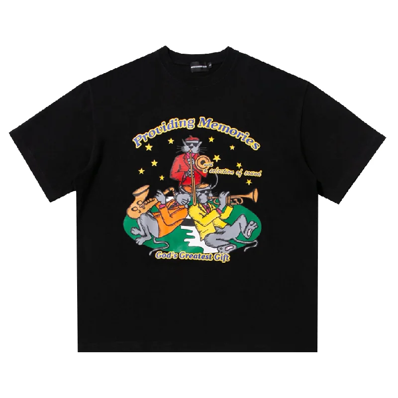 Men's cozy fit t-shirt-Memories - Black