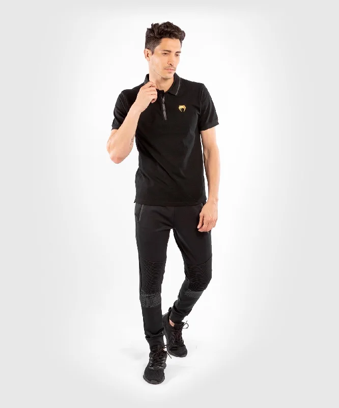 Men's pre-shrunk casual wear polo shirt-Venum Athletics Polo – Black/Gold