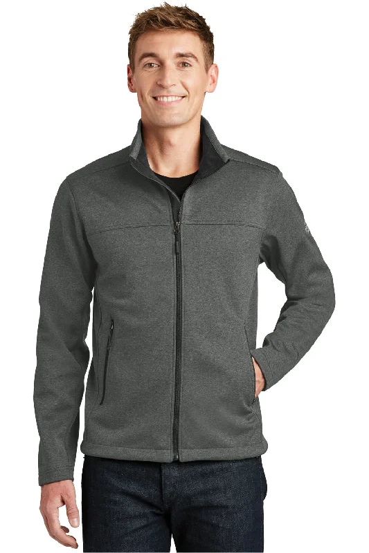 Men's wrinkle-free field jacket-The North Face Mens Ridgeline Wind & Water Resistant Full Zip Jacket - Heather Dark Grey - Closeout