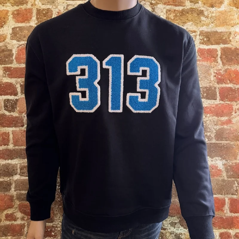 Men's club sweatshirt-Crew Sweatshirt - Detroit Chenille 313