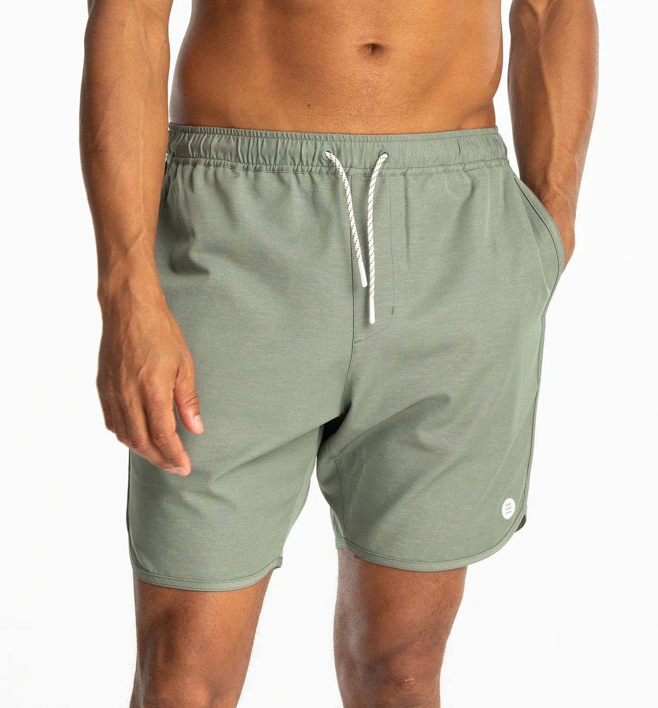 Men's wrinkle-free travel shorts-Men's Reverb Short - Agave Green