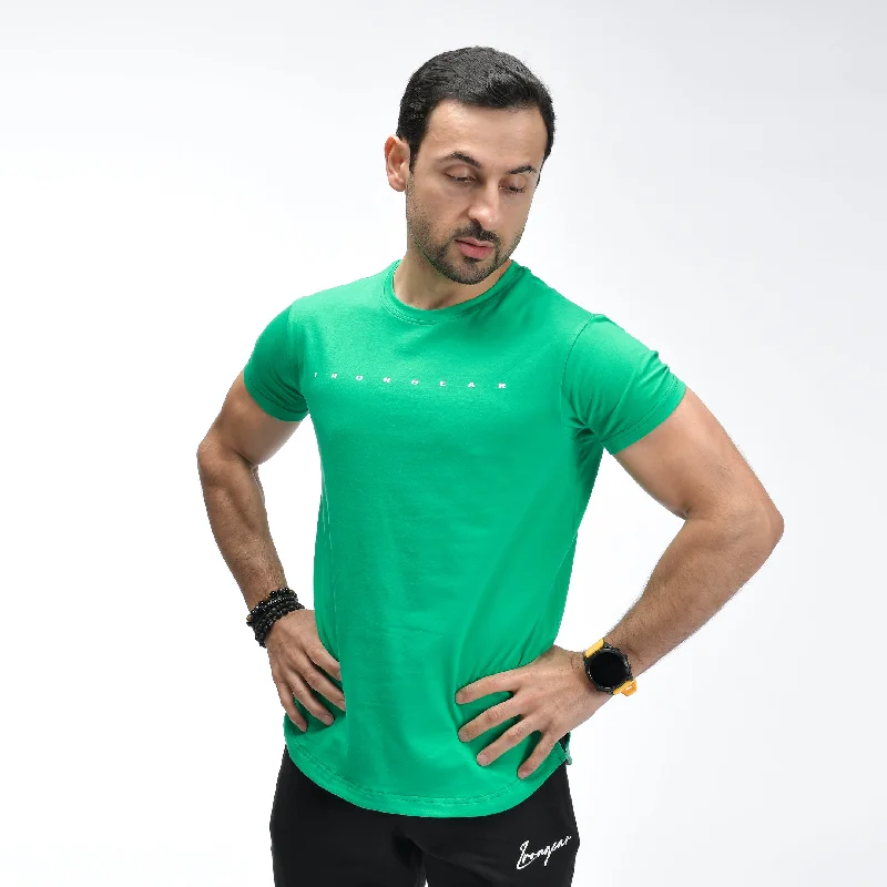 Men's yoga t-shirt-Prime Scoop Hem Tee