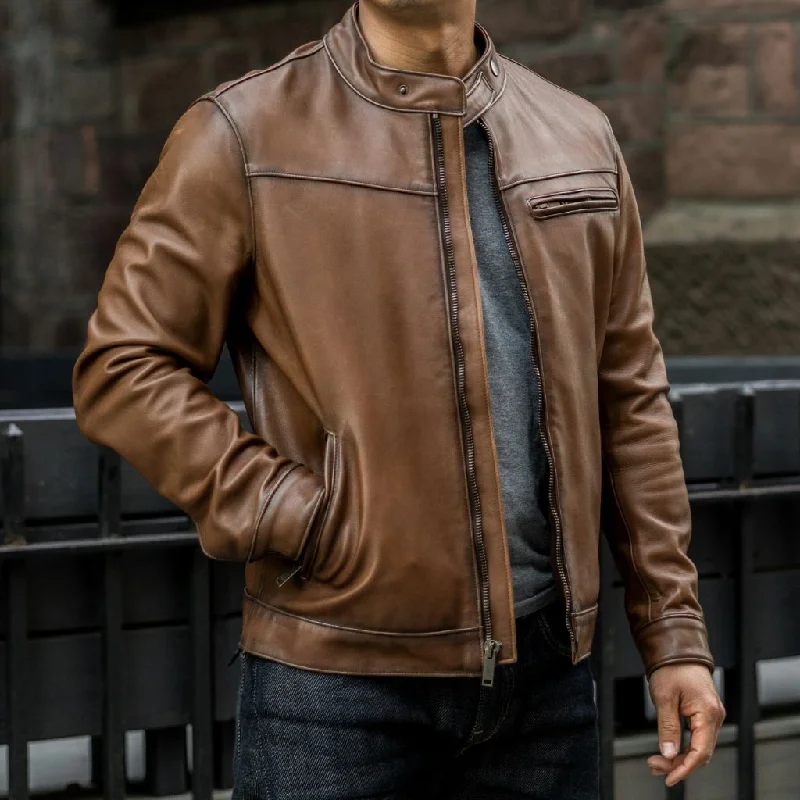 Men's wrinkle-free field jacket-Roadster Jacket | Walnut