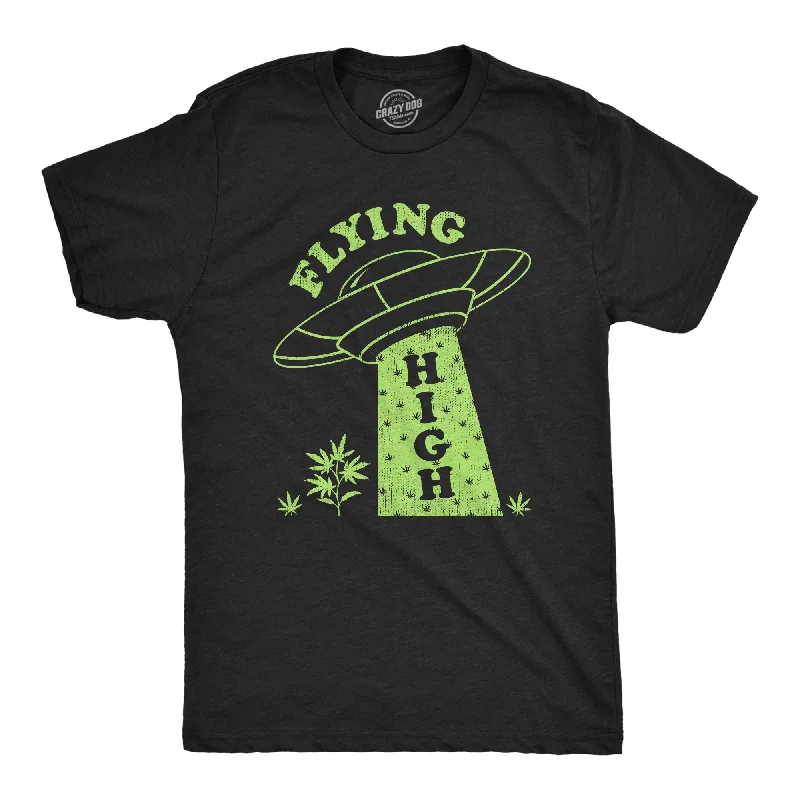 Men's high-neck t-shirt-Flying High Men's T Shirt