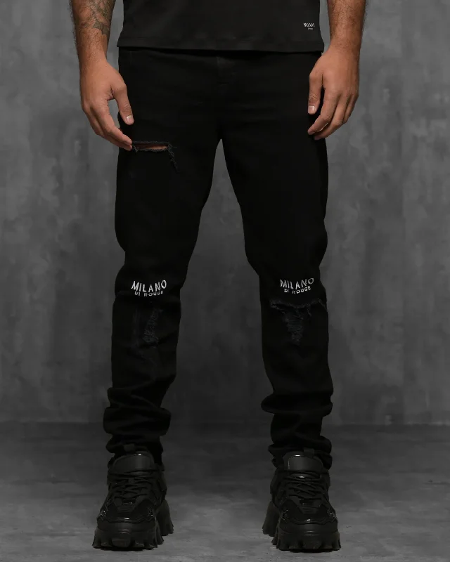 mens high-waist pants-Danny Denim 2 Jeans