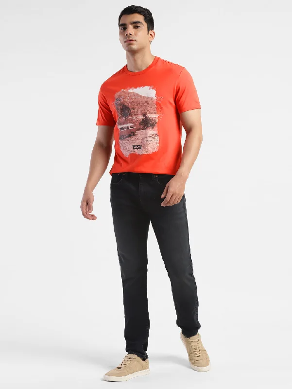 Men's double-layer t-shirt-Men's Graphic Print Slim Fit T-shirt