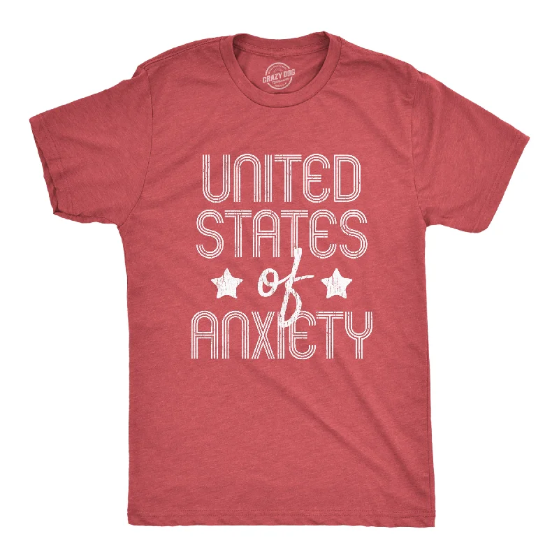 Men's classic style t-shirt-United States Of Anxiety Men's T Shirt