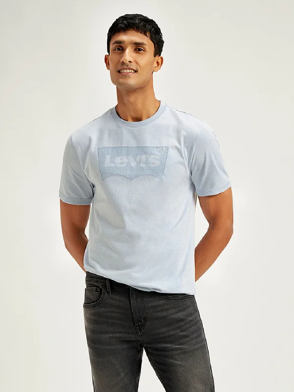 Men's weekend casual t-shirt-Men's Brand Logo Regular Fit T-Shirt