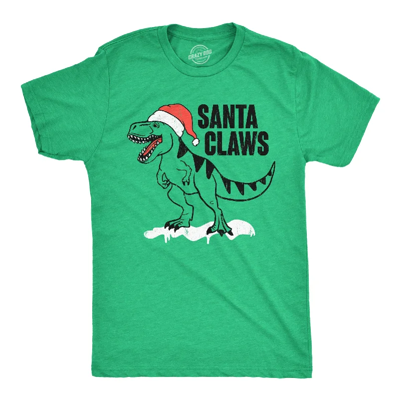 Men's earthy tones t-shirt-Santa Claws Men's T Shirt