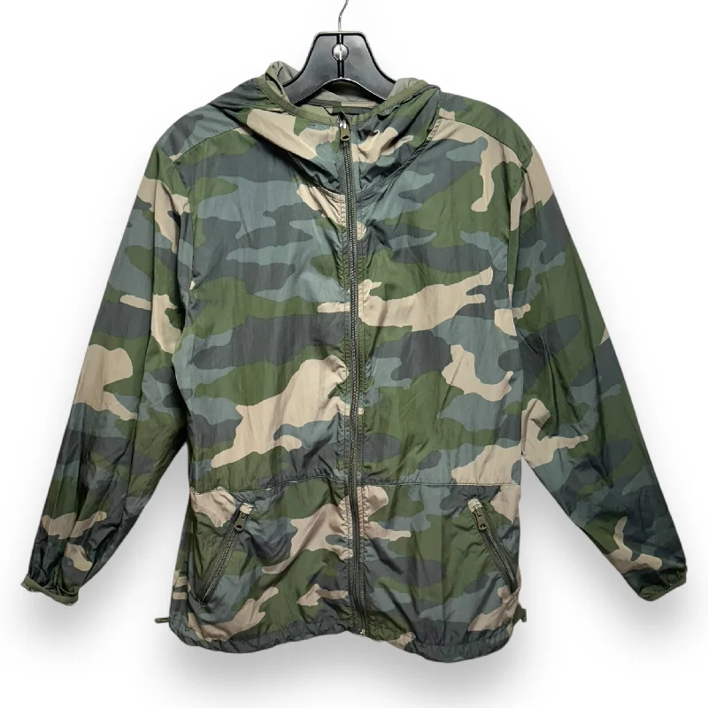 Men's adventure-ready windbreaker-Jacket Windbreaker By Aerie In Camouflage Print, Size: Xs