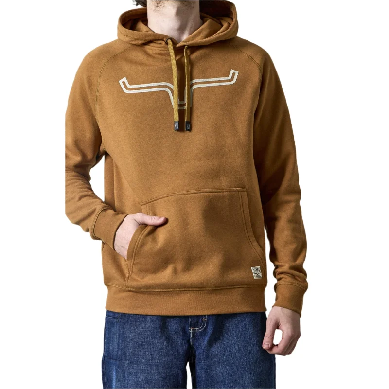 Men's quick-dry gym hoodie-Kimes Ranch Men's Outlier WW Brown Hoodie