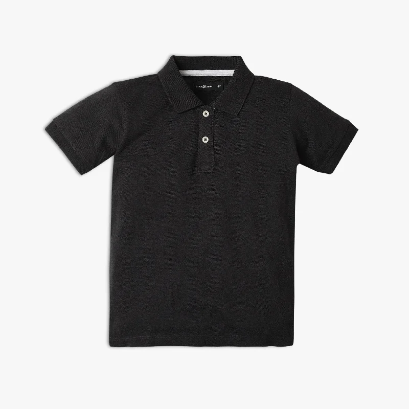 Men's performance casual polo shirt-Boy's Relaxed Fit Solid Polo T-Shirt