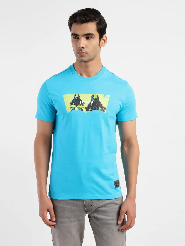 Men's contemporary t-shirt-Men's Graphic Print Regular Fit T-shirt