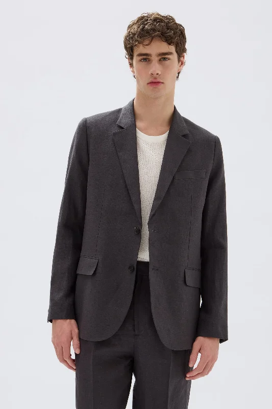 Men's sustainable raincoat-Ellis Linen Jacket