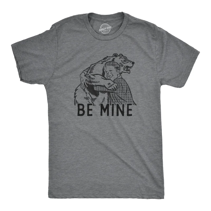 Men's recycled material t-shirt-Be Mine Bear Men's T Shirt