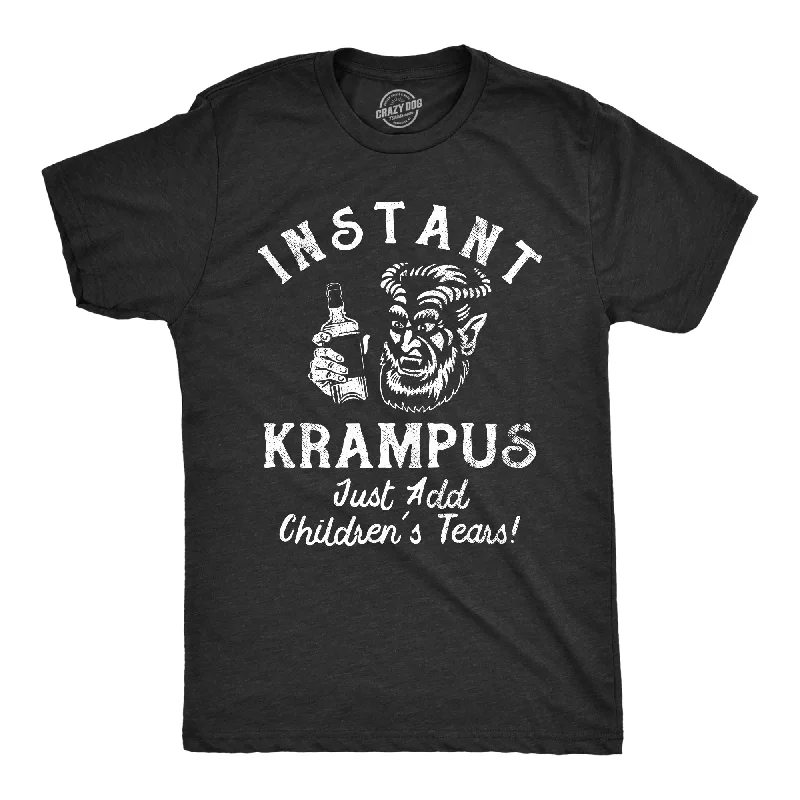 Men's travel-friendly t-shirt-Instant Krampus Just Add Childrens Tears Men's T Shirt