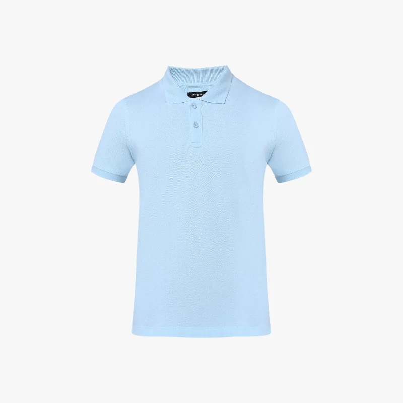 Men's lightweight gym wear polo shirt-Boy's Regular Fit Solid Polo T-Shirt