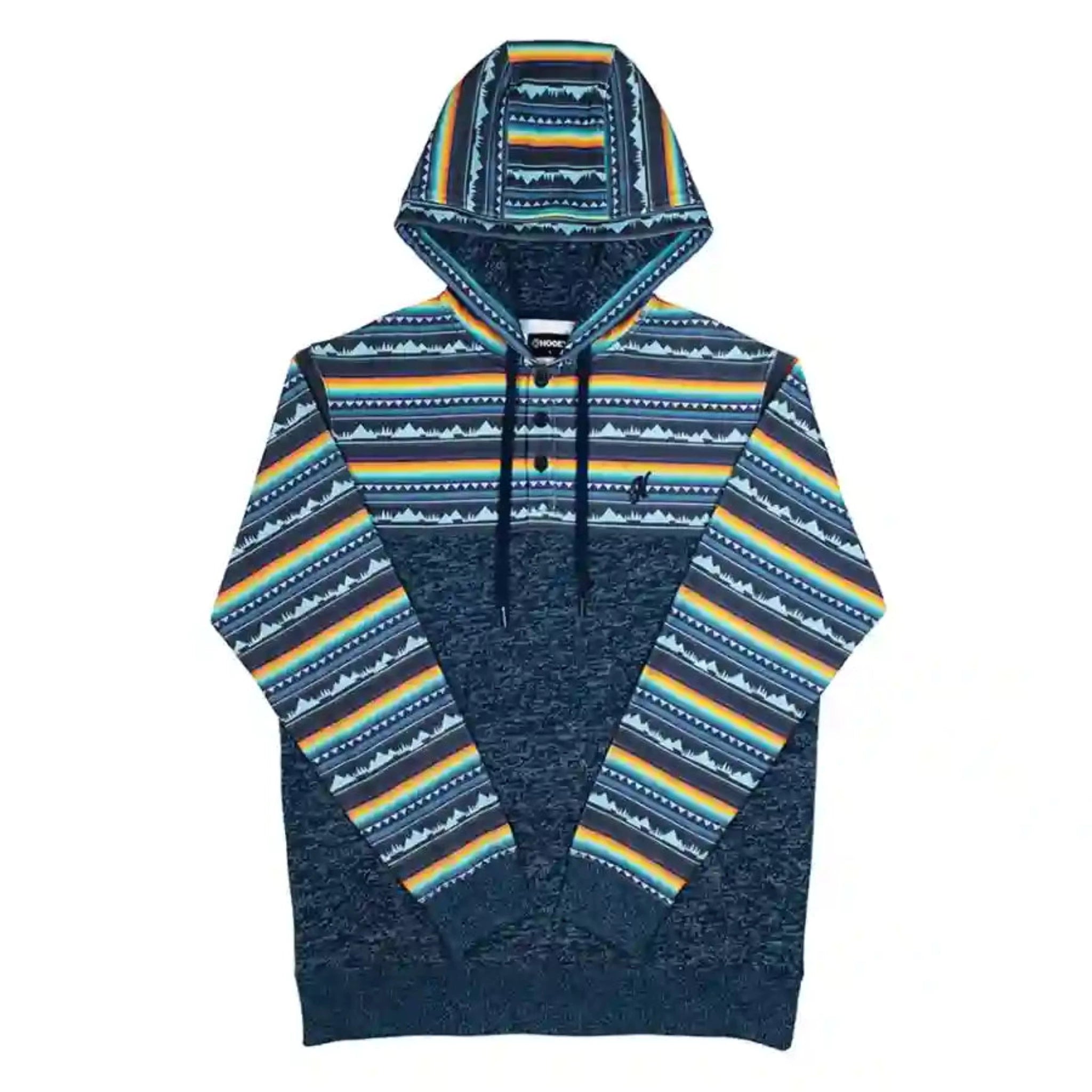 Men's lightweight travel hoodie-Hooey Men's Jimmy Navy Hoodie