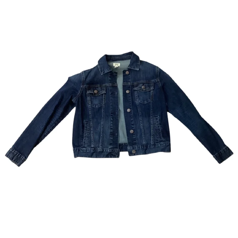 Men's durable utility jacket-Jacket Denim By Ana In Blue Denim, Size: S