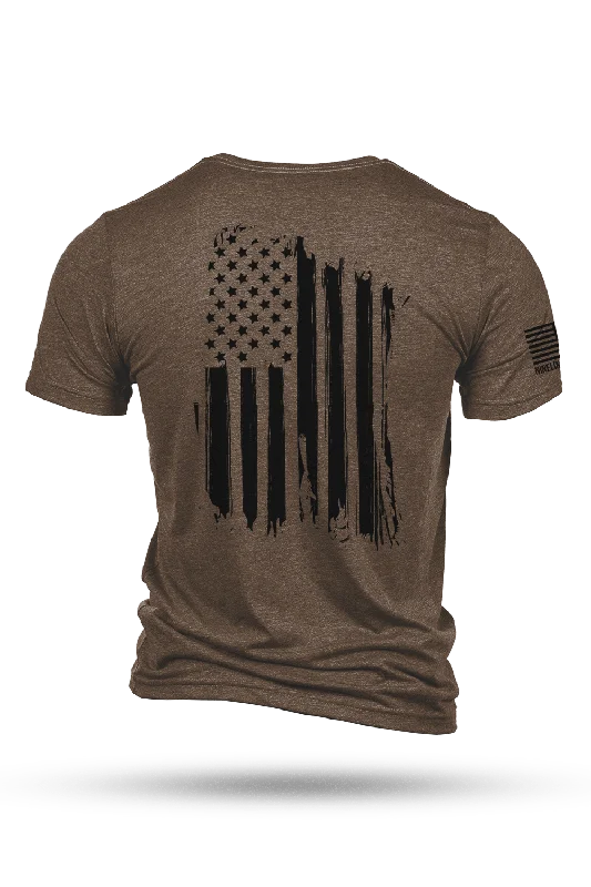 Men's double-layer t-shirt-America Earth - T-Shirt