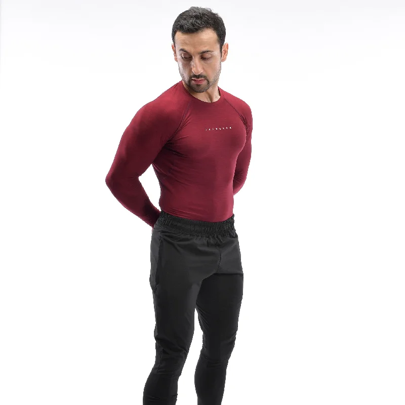 Men's yoga t-shirt-Ghost compression tee