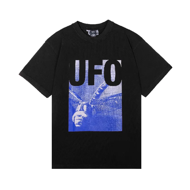 Men's weather-resistant t-shirt-U.F.O T-Shirt - Black