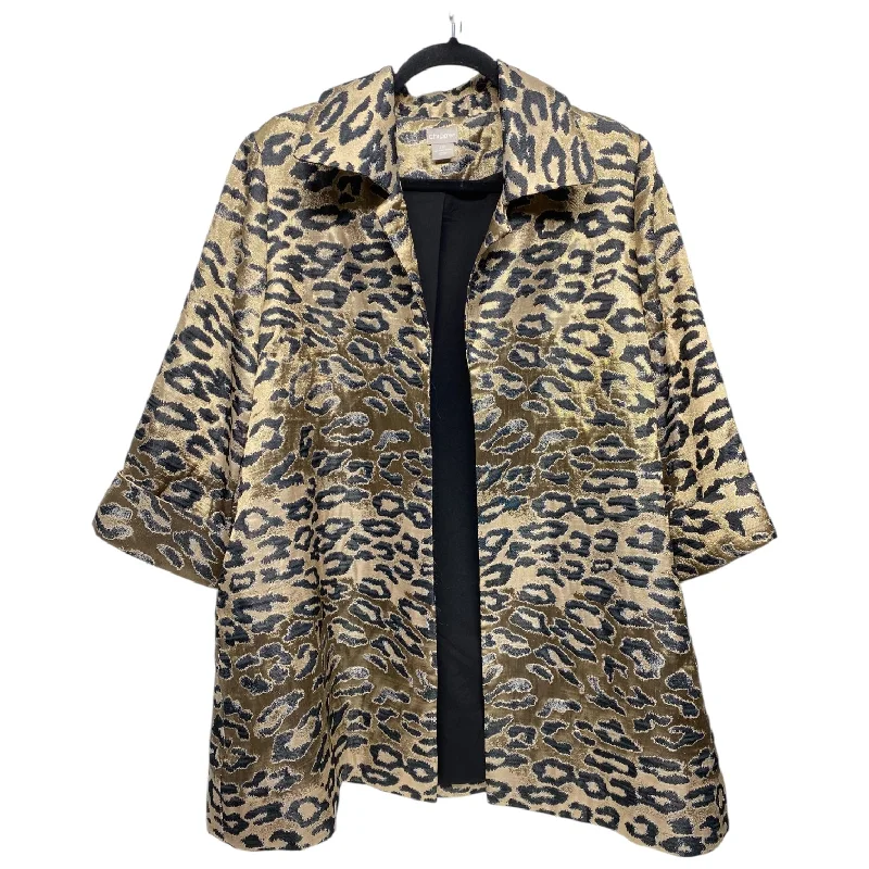 Men's comfortable windbreaker-Jacket Other By Chicos In Animal Print, Size: Lp