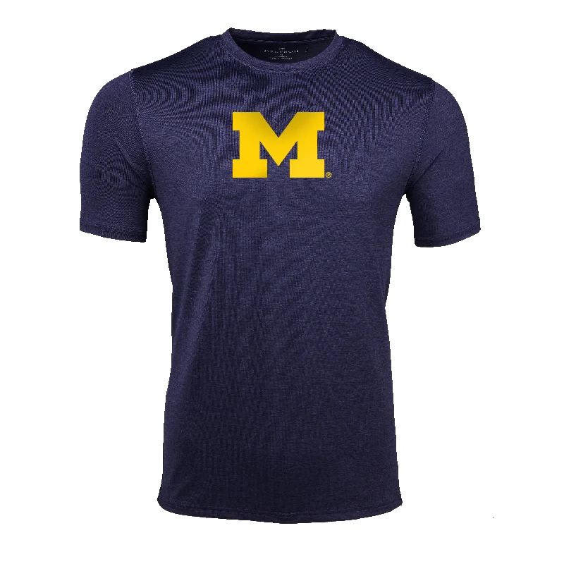 Men's high-neck t-shirt-University of Michigan Guide Short Sleeve Tee