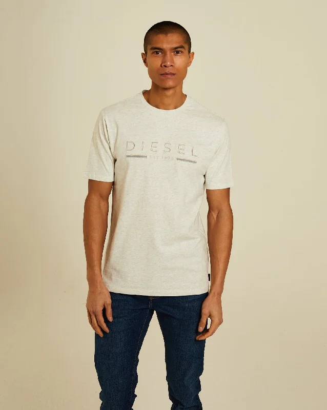 Men's soft hand feel t-shirt-Fenton Tee Milkshake Marl