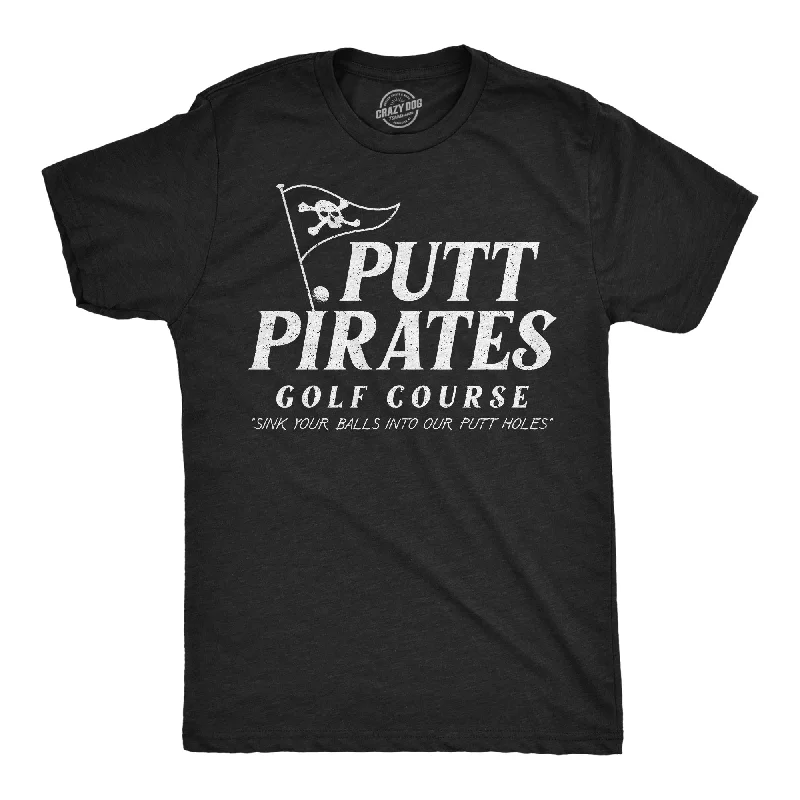 Men's classic style t-shirt-Putt Pirates Golf Course Men's T Shirt