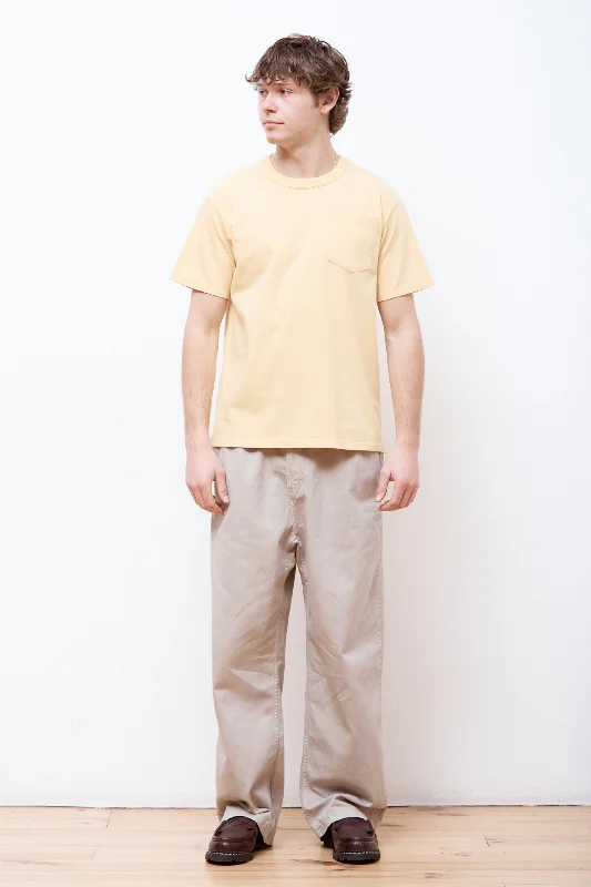 Men's tailored fit t-shirt-One Pocket T-Shirt Yellow