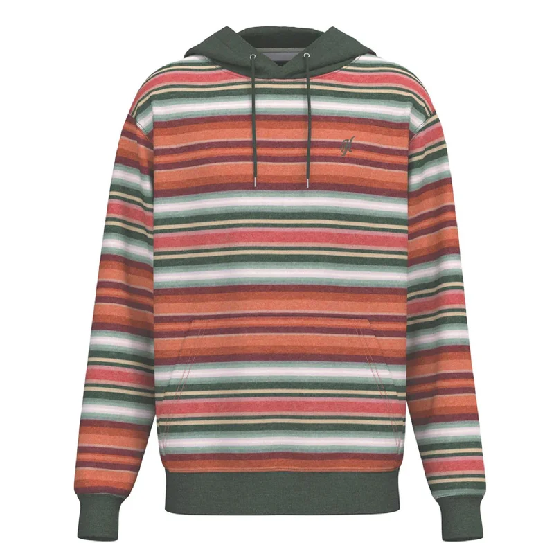 Men's versatile gym hoodie-Hooey Men's Serape Logo Hoodie