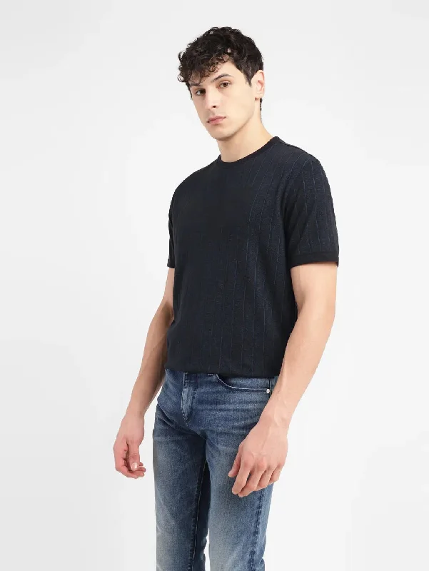 Men's weather-resistant t-shirt-Men's Brand Logo Slim Fit T-shirt