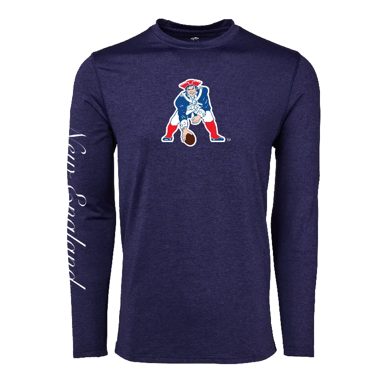 Men's wrinkle-resistant casual t-shirt-New England Patriots Guide Long Sleeve Tee