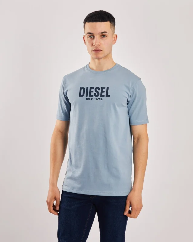 Men's double-layer t-shirt-Adams Tee Pebble Blue