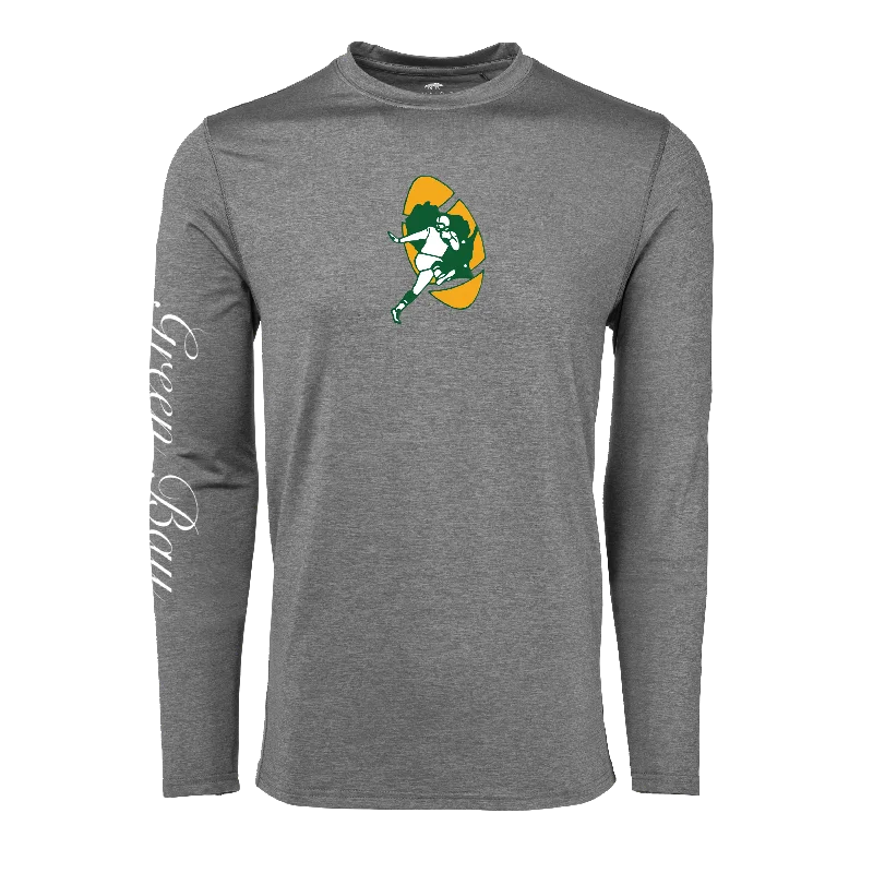 Men's weather-resistant t-shirt-Green Bay Packers Guide Long Sleeve Tee