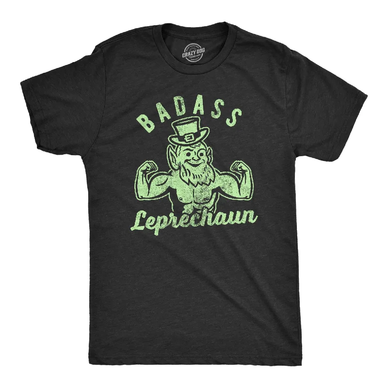 Men's sporty look t-shirt-Badass Leprechaun Men's T Shirt