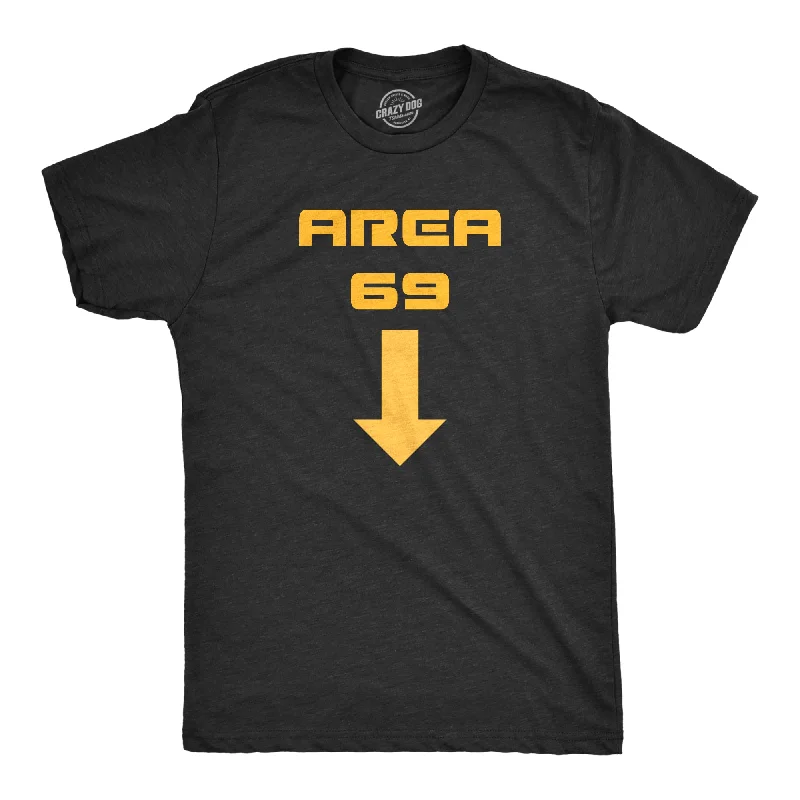 Men's weather-resistant t-shirt-Area 69 Men's T Shirt